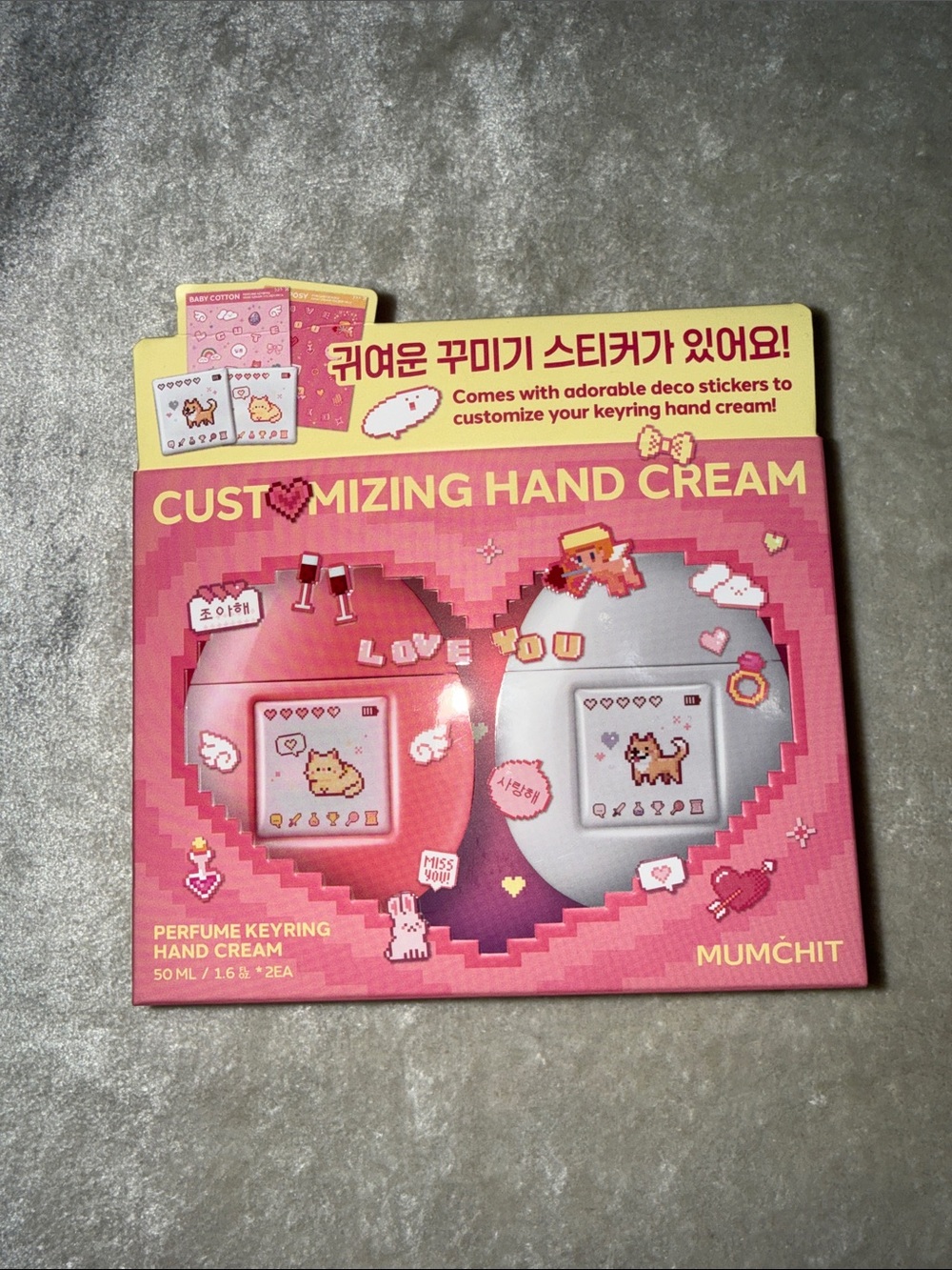 MUMCHIT Customizing Hand Cream Duo - Pink & White